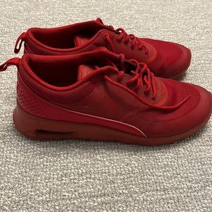Nike red sneakers Women’s size 8